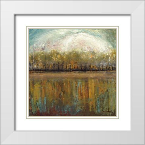 Early Days II White Modern Wood Framed Art Print with Double Matting by Klung, Mike