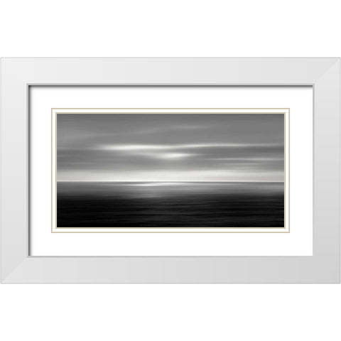 On the Sea I White Modern Wood Framed Art Print with Double Matting by Olsen, Maggie