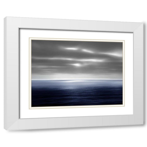 On the Sea II White Modern Wood Framed Art Print with Double Matting by Olsen, Maggie