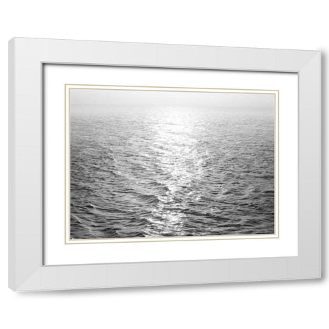 Open Sea II White Modern Wood Framed Art Print with Double Matting by Olsen, Maggie