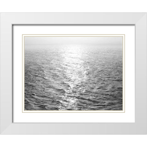 Open Sea II White Modern Wood Framed Art Print with Double Matting by Olsen, Maggie