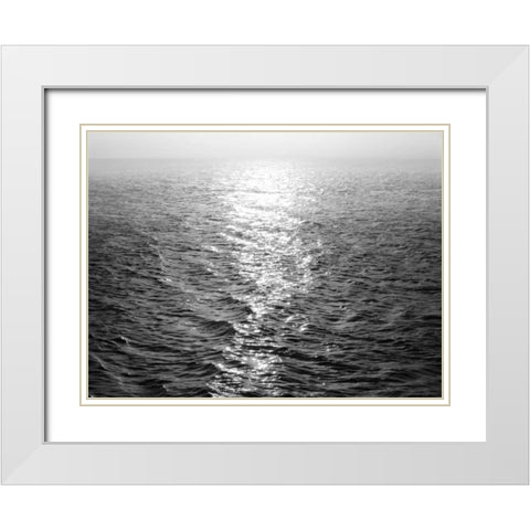Open Sea III White Modern Wood Framed Art Print with Double Matting by Olsen, Maggie