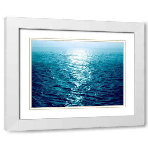 Open Sea IV White Modern Wood Framed Art Print with Double Matting by Olsen, Maggie