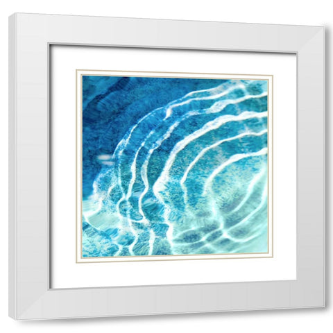 Ripple Reflection I White Modern Wood Framed Art Print with Double Matting by Olsen, Maggie