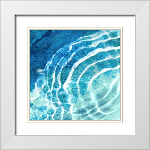 Ripple Reflection I White Modern Wood Framed Art Print with Double Matting by Olsen, Maggie