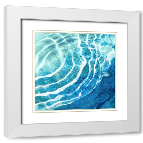 Ripple Reflection II White Modern Wood Framed Art Print with Double Matting by Olsen, Maggie