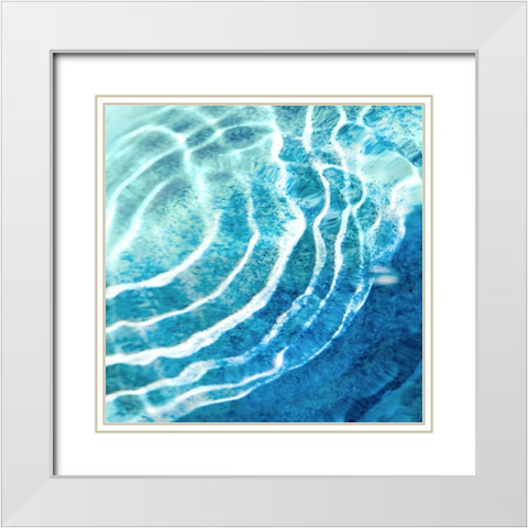 Ripple Reflection II White Modern Wood Framed Art Print with Double Matting by Olsen, Maggie