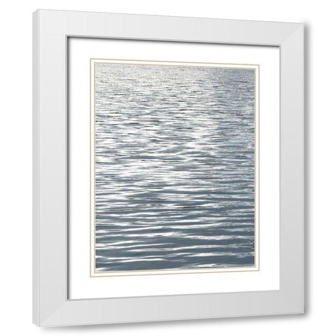 Ocean Current I White Modern Wood Framed Art Print with Double Matting by Olsen, Maggie