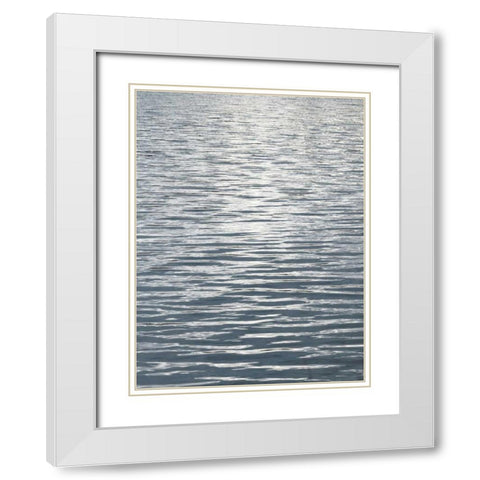 Ocean Current II White Modern Wood Framed Art Print with Double Matting by Olsen, Maggie