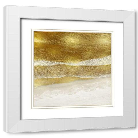 Gold Coast I White Modern Wood Framed Art Print with Double Matting by Olsen, Maggie