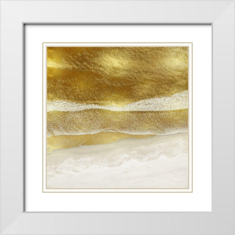 Gold Coast I White Modern Wood Framed Art Print with Double Matting by Olsen, Maggie