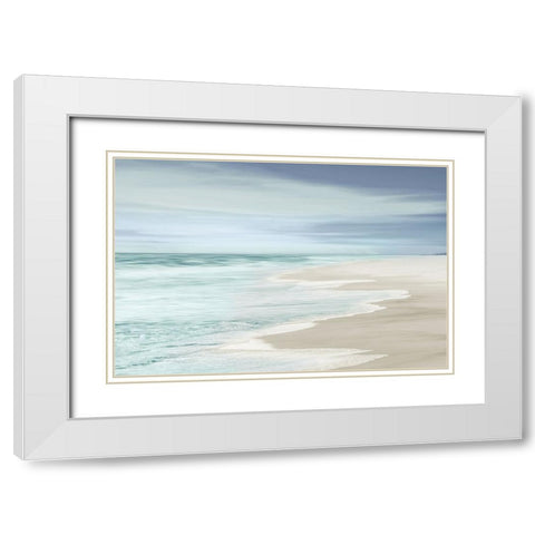 High Tide I White Modern Wood Framed Art Print with Double Matting by Olsen, Maggie
