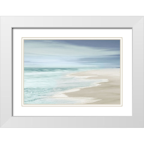 High Tide I White Modern Wood Framed Art Print with Double Matting by Olsen, Maggie