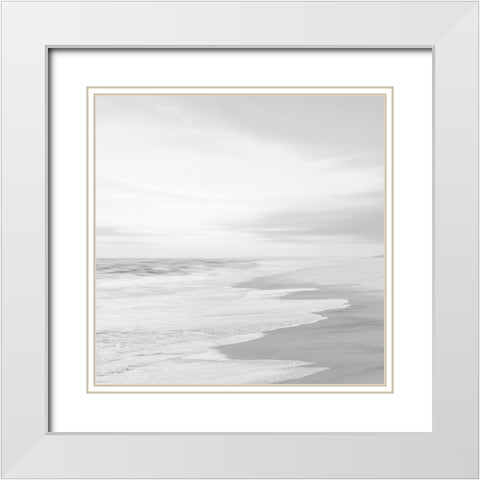 High Tide II White Modern Wood Framed Art Print with Double Matting by Olsen, Maggie