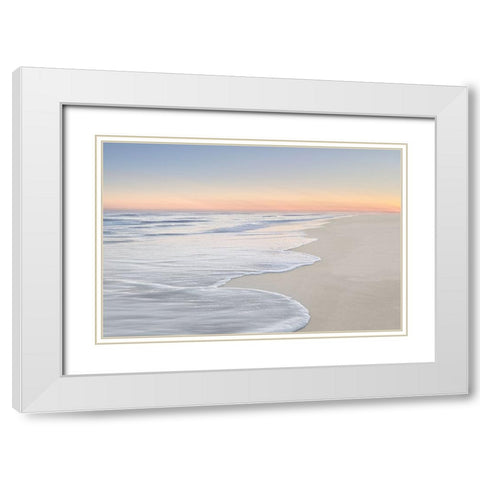 High Tide IV White Modern Wood Framed Art Print with Double Matting by Olsen, Maggie