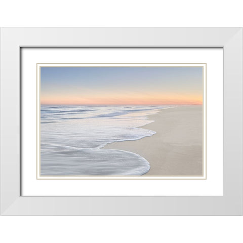 High Tide IV White Modern Wood Framed Art Print with Double Matting by Olsen, Maggie