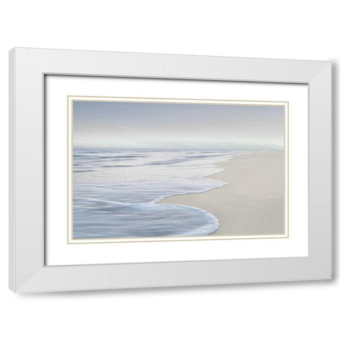 High Tide V White Modern Wood Framed Art Print with Double Matting by Olsen, Maggie
