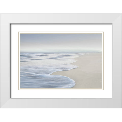 High Tide V White Modern Wood Framed Art Print with Double Matting by Olsen, Maggie