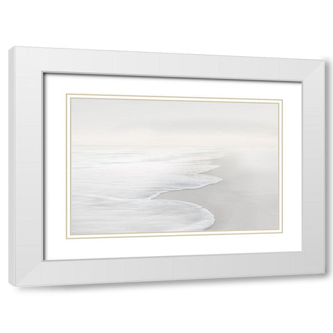 High Tide VI White Modern Wood Framed Art Print with Double Matting by Olsen, Maggie
