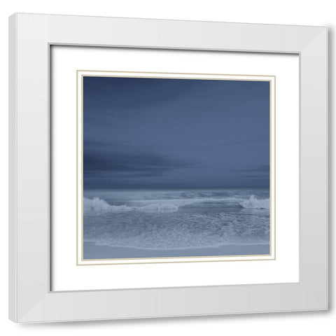 The Surf I White Modern Wood Framed Art Print with Double Matting by Olsen, Maggie