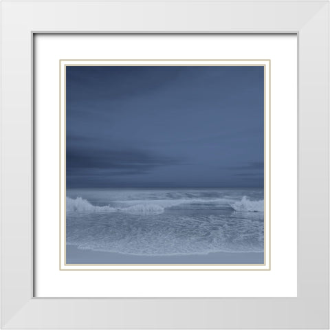 The Surf I White Modern Wood Framed Art Print with Double Matting by Olsen, Maggie