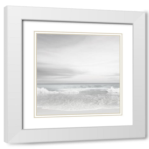 The Surf II White Modern Wood Framed Art Print with Double Matting by Olsen, Maggie