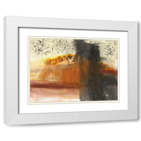 Turbulance White Modern Wood Framed Art Print with Double Matting by Oppenheimer, Michelle