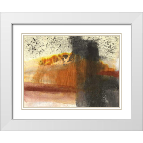Turbulance White Modern Wood Framed Art Print with Double Matting by Oppenheimer, Michelle