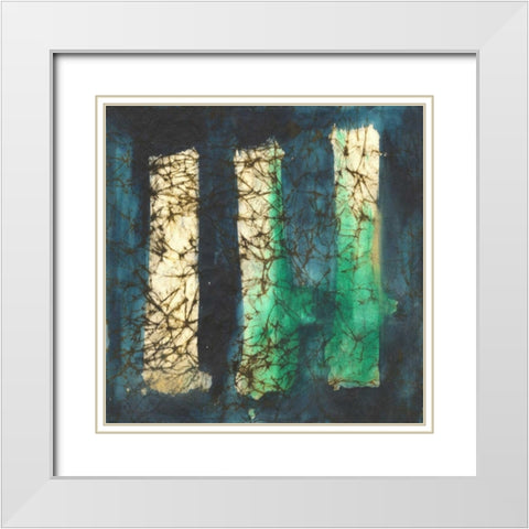 Porthole White Modern Wood Framed Art Print with Double Matting by Oppenheimer, Michelle