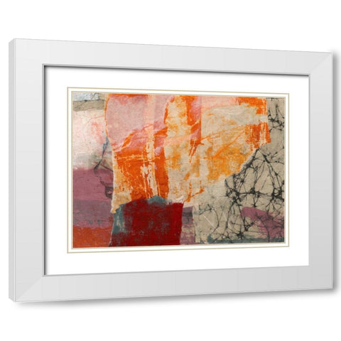 Montage II White Modern Wood Framed Art Print with Double Matting by Oppenheimer, Michelle