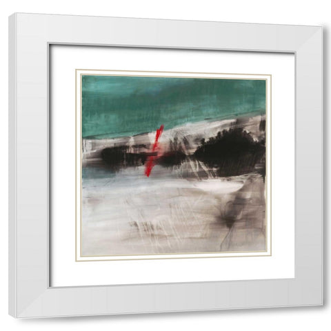Rupture I White Modern Wood Framed Art Print with Double Matting by Oppenheimer, Michelle