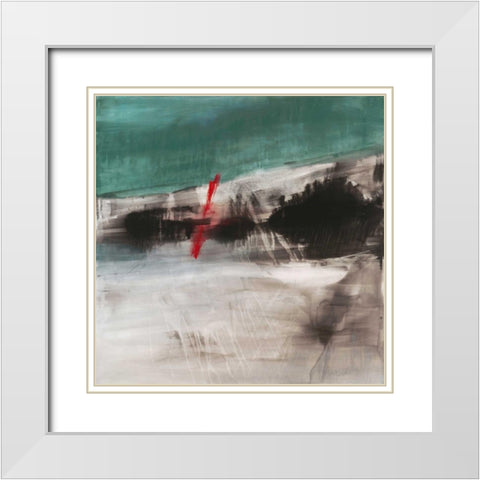Rupture I White Modern Wood Framed Art Print with Double Matting by Oppenheimer, Michelle