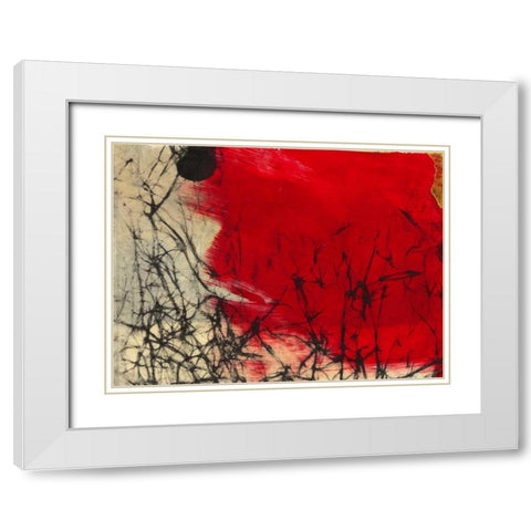 Glow White Modern Wood Framed Art Print with Double Matting by Oppenheimer, Michelle