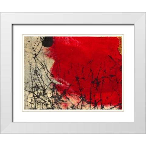 Glow White Modern Wood Framed Art Print with Double Matting by Oppenheimer, Michelle