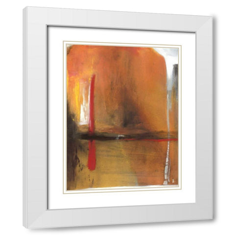 Bittersweet White Modern Wood Framed Art Print with Double Matting by Oppenheimer, Michelle