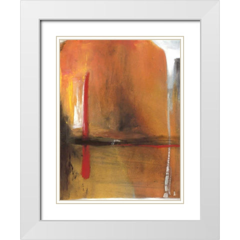 Bittersweet White Modern Wood Framed Art Print with Double Matting by Oppenheimer, Michelle