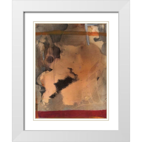 Reach White Modern Wood Framed Art Print with Double Matting by Oppenheimer, Michelle