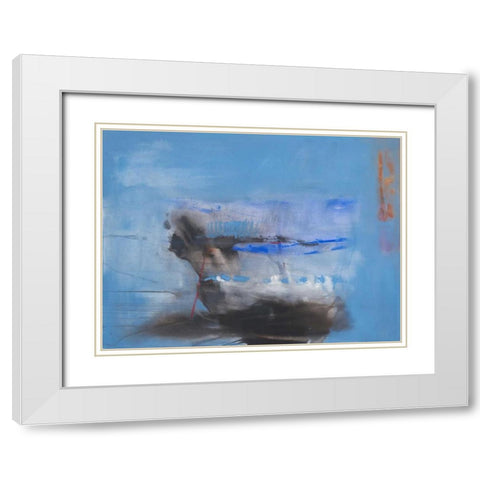 Underlying White Modern Wood Framed Art Print with Double Matting by Oppenheimer, Michelle