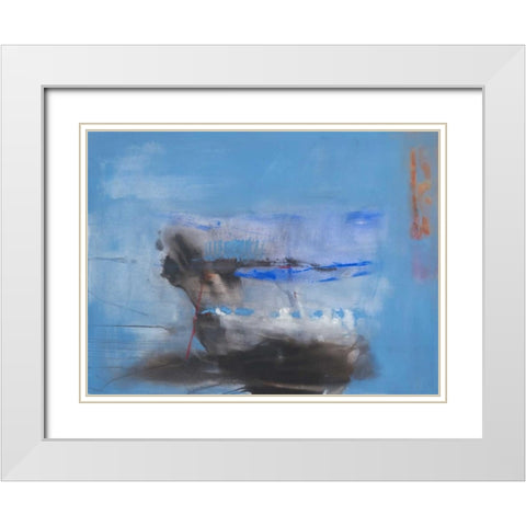 Underlying White Modern Wood Framed Art Print with Double Matting by Oppenheimer, Michelle