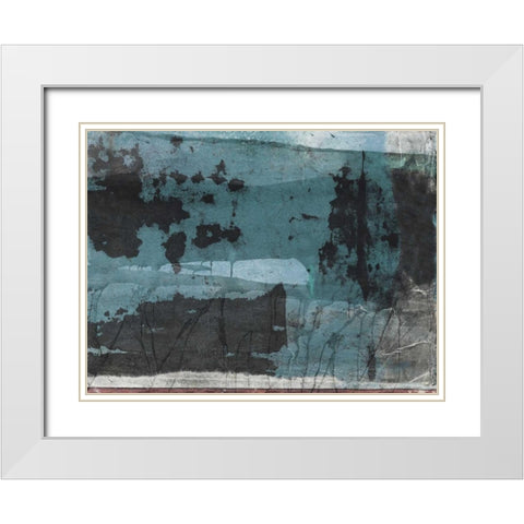 Dynamic White Modern Wood Framed Art Print with Double Matting by Oppenheimer, Michelle