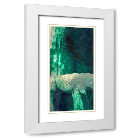 Emerald Flight White Modern Wood Framed Art Print with Double Matting by Oppenheimer, Michelle