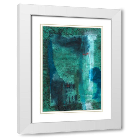 Neptune White Modern Wood Framed Art Print with Double Matting by Oppenheimer, Michelle