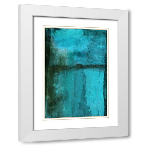 Essence White Modern Wood Framed Art Print with Double Matting by Oppenheimer, Michelle