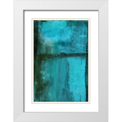 Essence White Modern Wood Framed Art Print with Double Matting by Oppenheimer, Michelle