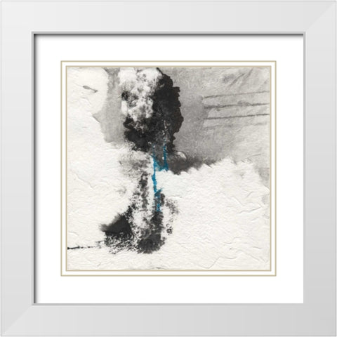 Shadows I White Modern Wood Framed Art Print with Double Matting by Oppenheimer, Michelle