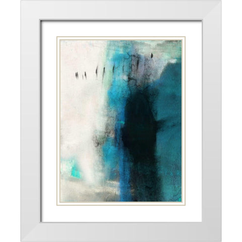 Restrain White Modern Wood Framed Art Print with Double Matting by Oppenheimer, Michelle