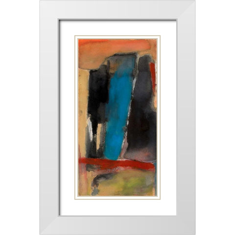 Hallicunation White Modern Wood Framed Art Print with Double Matting by Oppenheimer, Michelle