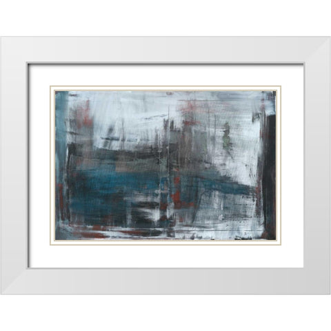 Move White Modern Wood Framed Art Print with Double Matting by Oppenheimer, Michelle