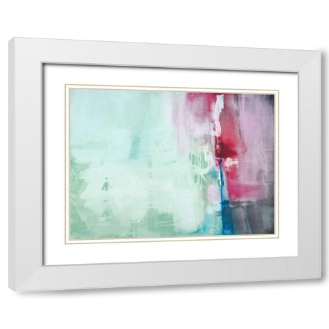Harmony White Modern Wood Framed Art Print with Double Matting by Oppenheimer, Michelle