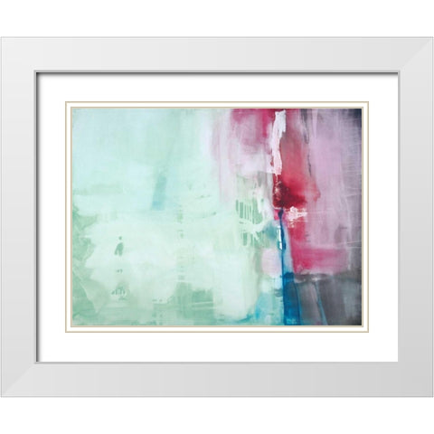 Harmony White Modern Wood Framed Art Print with Double Matting by Oppenheimer, Michelle